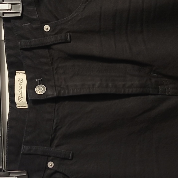 Madewell The Perfect Vintage Jean Womens 33 (38) Black Curvy Tappered Moms AJ192 - Picture 6 of 14